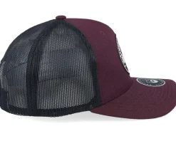 Trucker-Bearded Man Smoke Grill Bbq Logo Duck Plum/Black/Ducks A-frame - Red