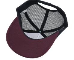 Trucker-Bearded Man Smoke Grill Bbq Logo Duck Plum/Black/Ducks A-frame - Red