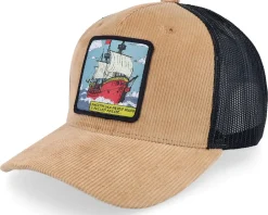 Best Jack Anchor Smooth Sea Never Made A Skilled Sailor Cord Caramel/Black Trucker - Beige