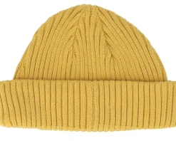 Organic Beanies-Resteröds Smula Mustard Yellow Organic Short Beanie -