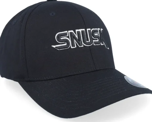 Flexfit-Iconic Snusk 3d Black Logo Black Flexfit -