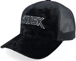 Trucker-Iconic Snusk 3d Black Logo Velvet Black Trucker -