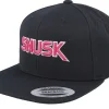 Snapback-Iconic Snusk 3d Pink Logo Black Snapback -