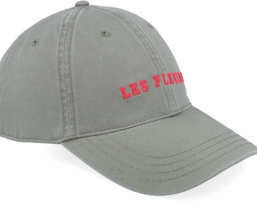 Fashion Dedicated Soft Cap Slussen Les Fleurs Olive Green Dad Cap -