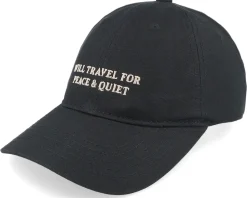 Online Dedicated Soft Cap Slussen Will Travel Black Dad Cap -