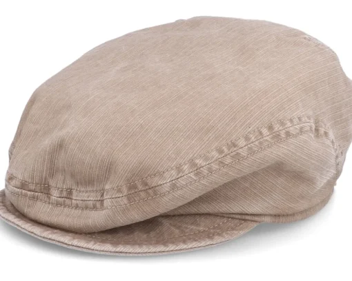 Flat Caps-Mayser Softcap Outdoor Khaki Flat Cap -