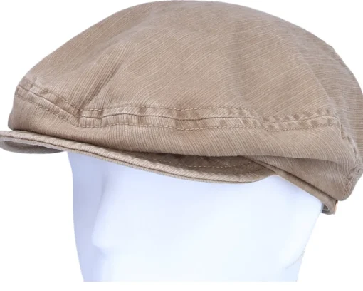 Flat Caps-Mayser Softcap Outdoor Khaki Flat Cap -