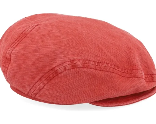 Flat Caps-Mayser Softcap Outdoor Red Flat Cap -