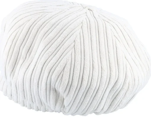 Velvet Caps-MJM Hats Sophie W Cotton Velvet White Flat Cap -