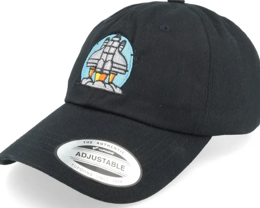 Sale Abducted Space Rocket Launch Dad Cap - Black