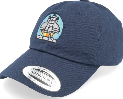 Sale Abducted Space Rocket Launch Dad Cap - Black