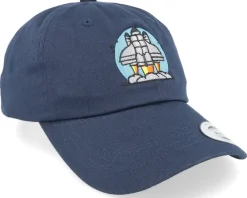 Sale Abducted Space Rocket Launch Navy Dad Cap - Blue