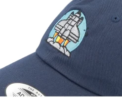 Sale Abducted Space Rocket Launch Navy Dad Cap - Blue