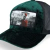 Trucker | Velvet Caps-Calza Pennello Spartan King Velvet /Black A-Frame Trucker - Green
