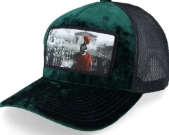 Trucker | Velvet Caps-Calza Pennello Spartan King Velvet /Black A-Frame Trucker - Green