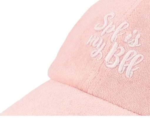 Sale Abducted Spf Is My Bff Terry Light Dad Cap - Pink