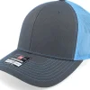 Trucker-Richardson 112 Split Charcoal/Columbia Blue Trucker - Grey