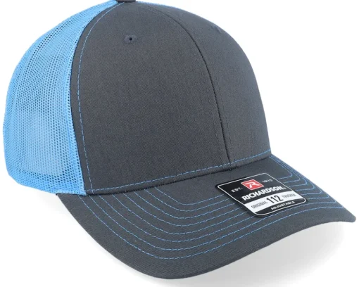 Trucker-Richardson 112 Split Charcoal/Columbia Blue Trucker - Grey