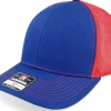 New Richardson 112 Split Royal/Red Trucker - Blue