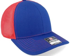 New Richardson 112 Split Royal/Red Trucker - Blue