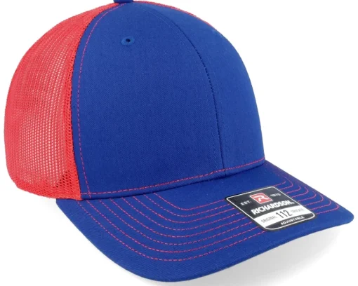 New Richardson 112 Split Royal/Red Trucker - Blue