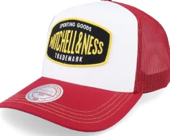 Trucker-Mitchell & Ness Sporting White/Maroon Trucker -