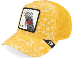 Trucker-Goorin Bros. Spray Paint Arch Paisley Yellow A-Frame Trucker -