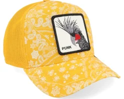 Trucker-Goorin Bros. Spray Paint Arch Paisley Yellow A-Frame Trucker -