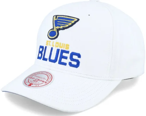 Sale Mitchell & Ness St. Louis Blues All In Pro Adjustable - White