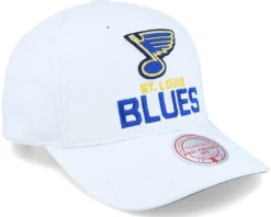Sale Mitchell & Ness St. Louis Blues All In Pro Adjustable - White