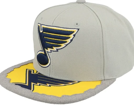 Sale Mitchell & Ness St. Louis Blues Munch Time Vintage Snapback - Grey