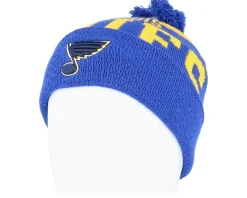 Kids-Outerstuff St. Louis s Stretchark Knit Royal/Yellow Pom - Blue