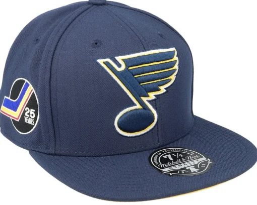 Discount Mitchell & Ness St. Louis Blues Vintage Blue Fitted -