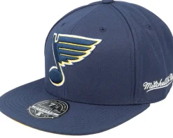 Discount Mitchell & Ness St. Louis Blues Vintage Blue Fitted -
