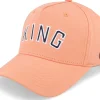 Adjustable-King Apparel Staple Curved Peak Coral Adjustable - Pink