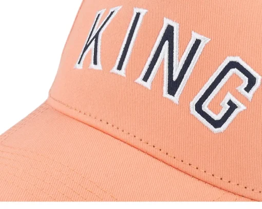 Adjustable-King Apparel Staple Curved Peak Coral Adjustable - Pink