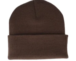 Cuff Beanies-Wild Spirit Starry Mountain Patch Brown/Chocolate Beanie -