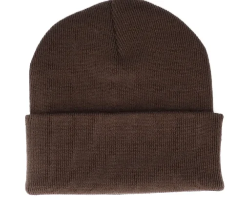 Cuff Beanies-Wild Spirit Starry Mountain Patch Brown/Chocolate Beanie -