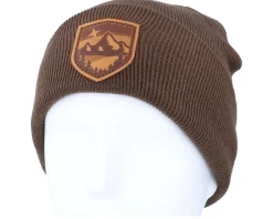 Cuff Beanies-Wild Spirit Starry Mountain Patch Brown/Chocolate Beanie -