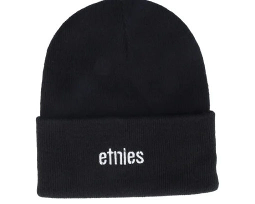 Skate-Etnies Stencil Beanie Black Cuff -