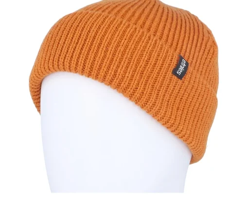 Cuff Beanies-Etnies Stencil Clamp Beanie Burnt Orange Cuff -
