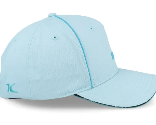 Online King Apparel Stepney Curved Peak Cap Sky Blue Adjustable -