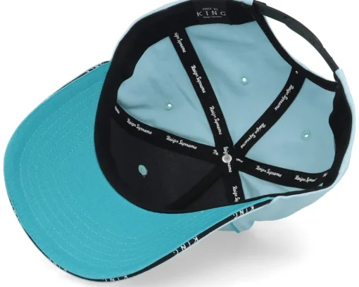 Online King Apparel Stepney Curved Peak Cap Sky Blue Adjustable -