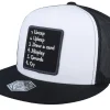 Trucker-Critiql Hit Steps Of Magic Patch White/Black A-Frame Trucker -