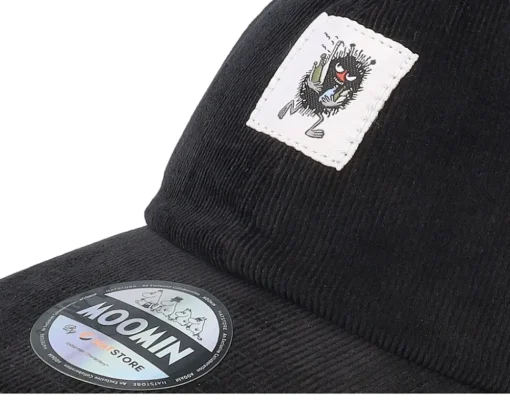 Outlet Moomin Stinky Bottles Cord Dad Cap - Black