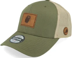 Trucker-Moomin Stinky Engraved Patch /Khaki Trucker - Green