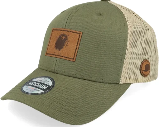 Trucker-Moomin Stinky Engraved Patch /Khaki Trucker - Green
