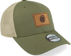 Trucker-Moomin Stinky Engraved Patch /Khaki Trucker - Green