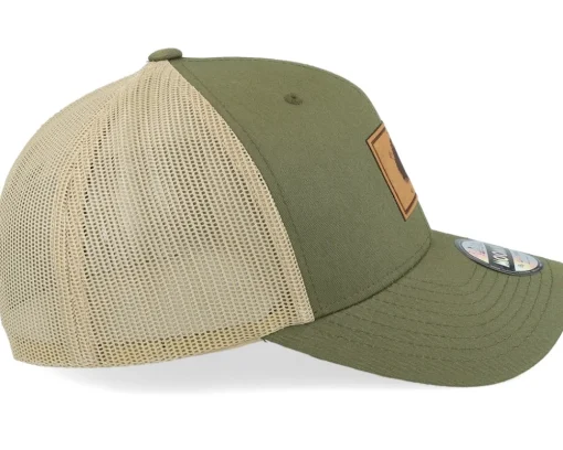 Trucker-Moomin Stinky Engraved Patch /Khaki Trucker - Green