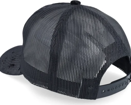 Velvet Caps-Iconic Stockholm Sweden Velvet Black Trucker -